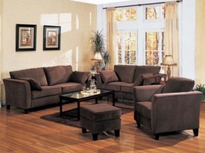 Retro Contemporary Style Design Living Room Furniture Fabric Sofa Set